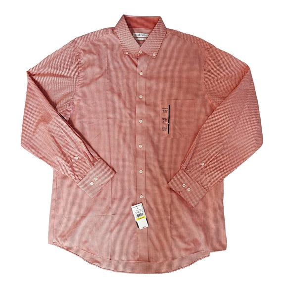 Van Heusen Regular Fit Pink Button-Down Men's Size 16-16 1/2 NWT - Picture 1 of 6